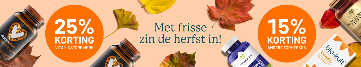 25% korting op Vitaminstore merk