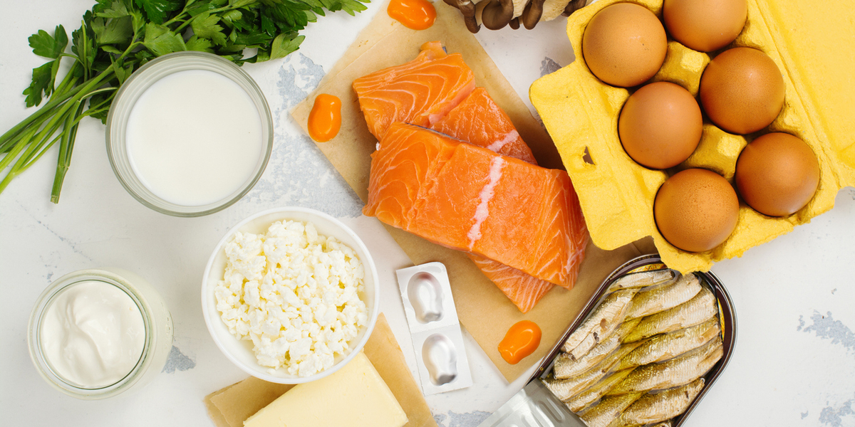 voedingsmiddelen met vitamine d zoals vis en eieren