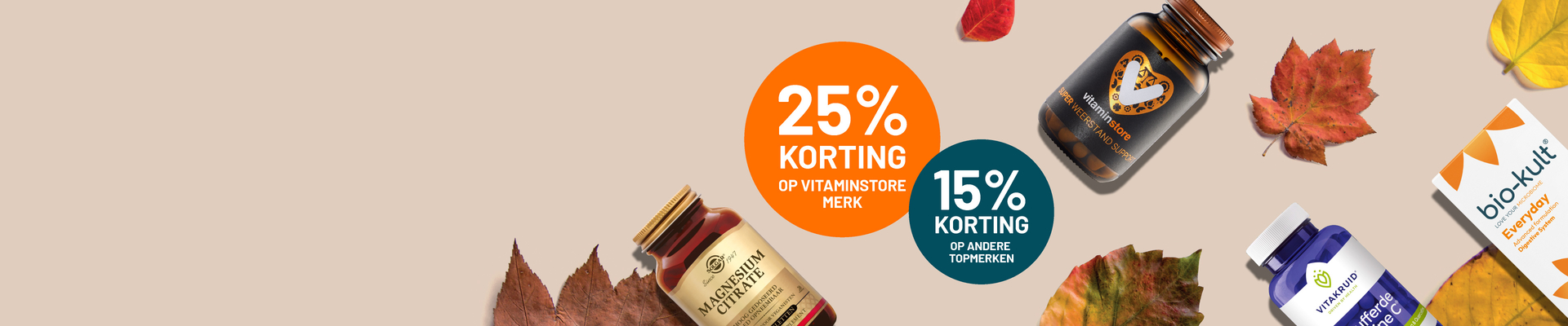 25% Herfstkorting