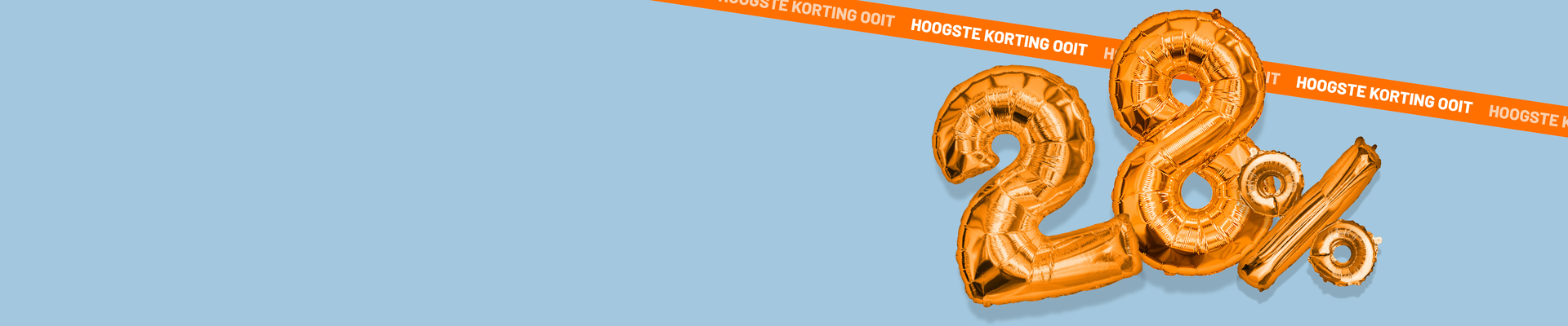 28% verjaardagskorting