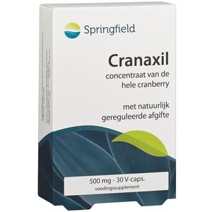 Springfield Cranaxil Cranberry 500 mg 34:1 concentraat   afbeelding