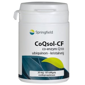 Springfield CoQsol coenzym Q10 30 mg Springfield CoQsol coenzym Q10 30 mg afbeelding
