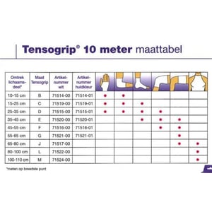 Tensogrip Tensogrip L 10 m x 32.5 cm wit Tensogrip Tensogrip L 10 m x 32.5 cm wit afbeelding