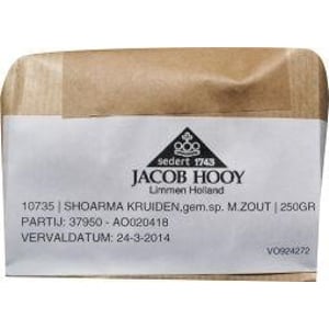Jacob Hooy Shoarmakruiden afbeelding