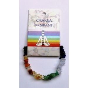 Steengoed Chakra armbandje splitkralen Steengoed Chakra armbandje splitkralen afbeelding