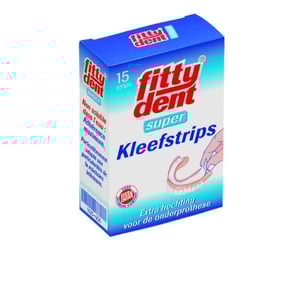 FITTYDENT Kleefstrips voor onderprothesen FITTYDENT Kleefstrips voor onderprothesen afbeelding