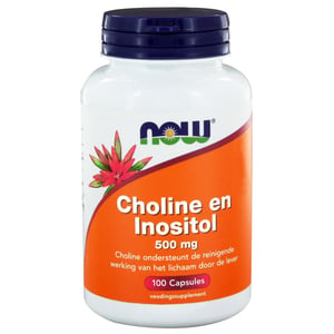 NOW Choline en inositol 500 mg afbeelding
