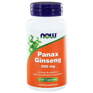NOW Panax ginseng 500 mg afbeelding