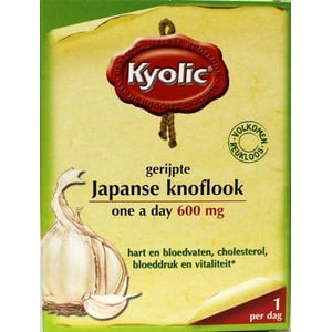 Kyolic Kyolic One A Day Gefermenteerde Knoflook Kyolic Kyolic One A Day Gefermenteerde Knoflook afbeelding