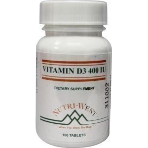 Nutri West Vitamine D3 400 afbeelding