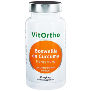 Vitortho - Boswellia 250 mg en curcuma 250 mg