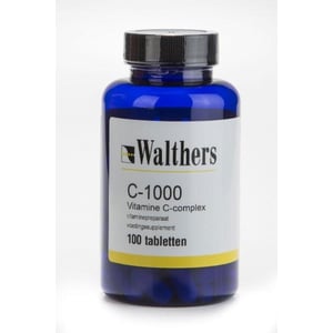 Walthers Vitamine C 1000 mg bioflav/rozenbottel Walthers Vitamine C 1000 mg bioflav/rozenbottel afbeelding