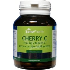 SanoPharm Cherry-C 200 mg met natuurlijke bioflavonoïden afbeelding
