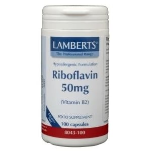 Lamberts Vitamine B2 50 mg riboflavine afbeelding
