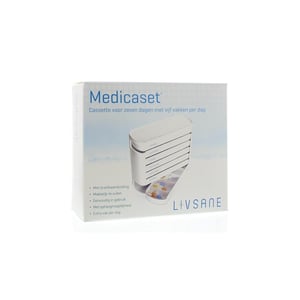 Blockland Medicaset medicijnbox wit 5V braille Blockland Medicaset medicijnbox wit 5V braille afbeelding