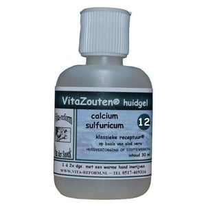 Vitazouten Calcium sulfuricum huidgel Nr. 12 Vitazouten Calcium sulfuricum huidgel Nr. 12 afbeelding