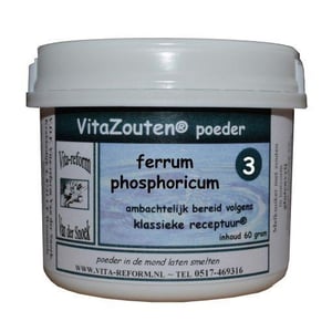 Vitazouten Ferrum phosphoricum poeder Nr. 03 afbeelding