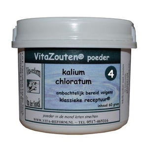 Vitazouten Kalium muriaticum/chloratum poeder Nr. 04 afbeelding