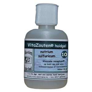 Vitazouten Natrium sulfuricum huidgel Nr. 10 afbeelding