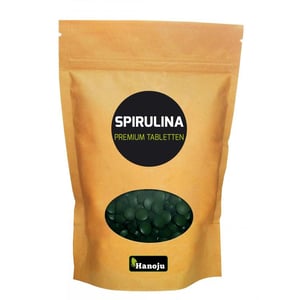Hanoju Spirulina 400 mg premium zak afbeelding