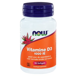 NOW Vitamine D3 1000 IE afbeelding