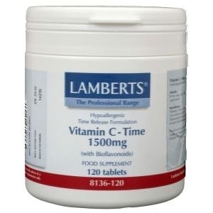 Lamberts Time Release Vitamin C 1500 mg with Bioflavonoids and Rose Hips afbeelding
