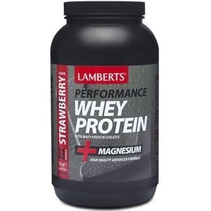 Lamberts Whey Protein Strawberry (Performance) Lamberts Whey Protein Strawberry (Performance) afbeelding