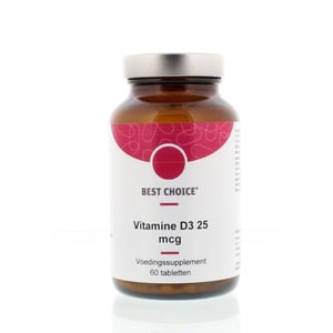 Best Choice Vitamine D3 25 mcg afbeelding