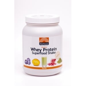 Mattisson Healthstyle Absolute Whey Protein Superfood Shake vanille Mattisson Healthstyle Absolute Whey Protein Superfood Shake vanille afbeelding