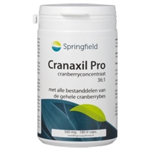 Springfield Cranaxil Pro 500 mg 36:1 cranberryconcentraat afbeelding