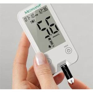 MediSana MediTouch 2 mg/dL Glucosemeter USB afbeelding