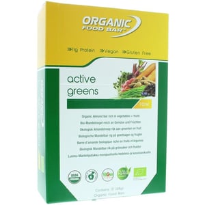 Organic Food Bar active greens 68 gram afbeelding