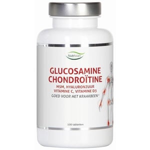 Nutrivian Glucosamine chondoitine MSM hyaluron vit D3/c afbeelding