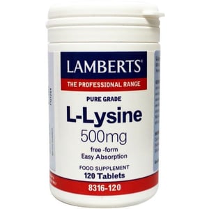Lamberts L-Lysine 500 mg Lamberts L-Lysine 500 mg afbeelding