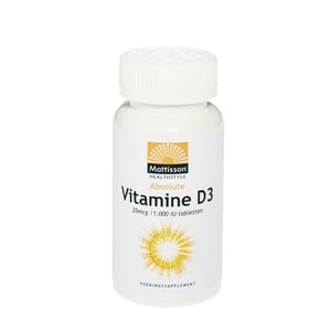 Mattisson Healthstyle Absolute Vitamine D3 25 mcg (1000 IE) afbeelding