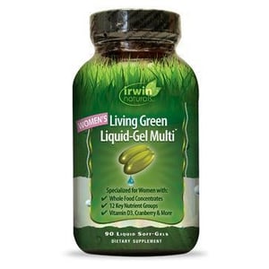 Irwin Naturals Living green liquid gel multi for women afbeelding