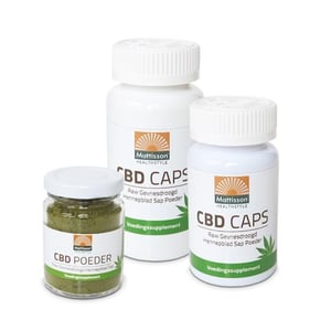 Mattisson Healthstyle CBD caps RAW gevriesdroogd hennepblad sap Mattisson Healthstyle CBD caps RAW gevriesdroogd hennepblad sap afbeelding