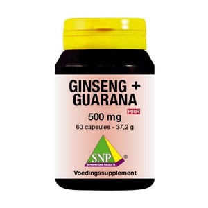SNP Ginseng guarana 500 mg puur afbeelding