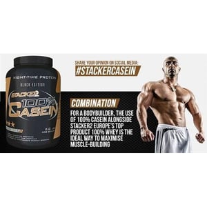 Stacker Europe efedra vrij 100% Casein (verschillende smaken) Stacker Europe efedra vrij 100% Casein (verschillende smaken) afbeelding