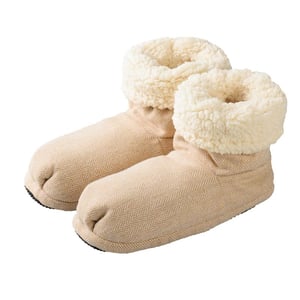 Warmies Slippies comfort maat 37 - 41 beige Warmies Slippies comfort maat 37 - 41 beige afbeelding