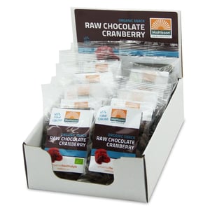 Mattisson Healthstyle Cranberries snack raw choco Mattisson Healthstyle Cranberries snack raw choco afbeelding