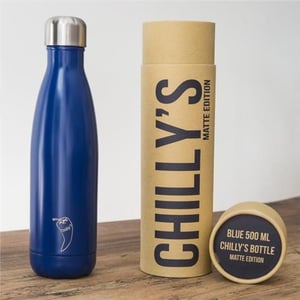 Chillys Bottle Chilly's Bottle Blue Matte 500 ml Chillys Bottle Chilly's Bottle Blue Matte 500 ml afbeelding