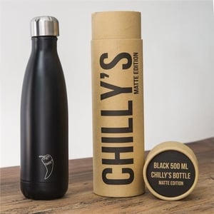 Chillys Bottle Chilly's Bottle Black Matte 500 ml Chillys Bottle Chilly's Bottle Black Matte 500 ml afbeelding