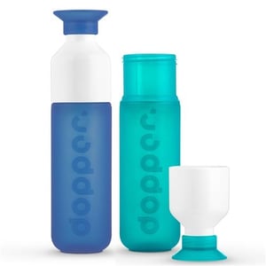 Dopper Dopper fles set Pacific - SeaGreen Dopper Dopper fles set Pacific - SeaGreen afbeelding