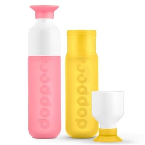 Dopper Dopper fles set Pink Yellow Dopper Dopper fles set Pink Yellow afbeelding