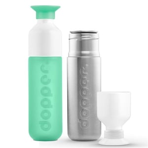 Dopper Dopper fles set Hakuna - Solid Steel Dopper Dopper fles set Hakuna - Solid Steel afbeelding