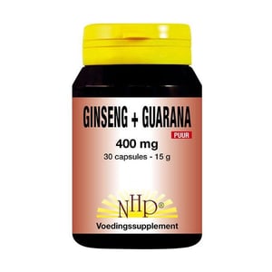 NHP Ginseng guarana 400 mg puur afbeelding