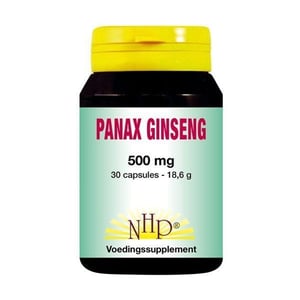 NHP Panax ginseng 500 mg NHP Panax ginseng 500 mg afbeelding