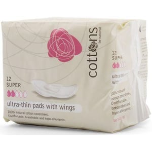 Cottons Maandverband ultradun super Cottons Maandverband ultradun super afbeelding
