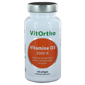 Vitortho Vitamine D3 3000IE afbeelding